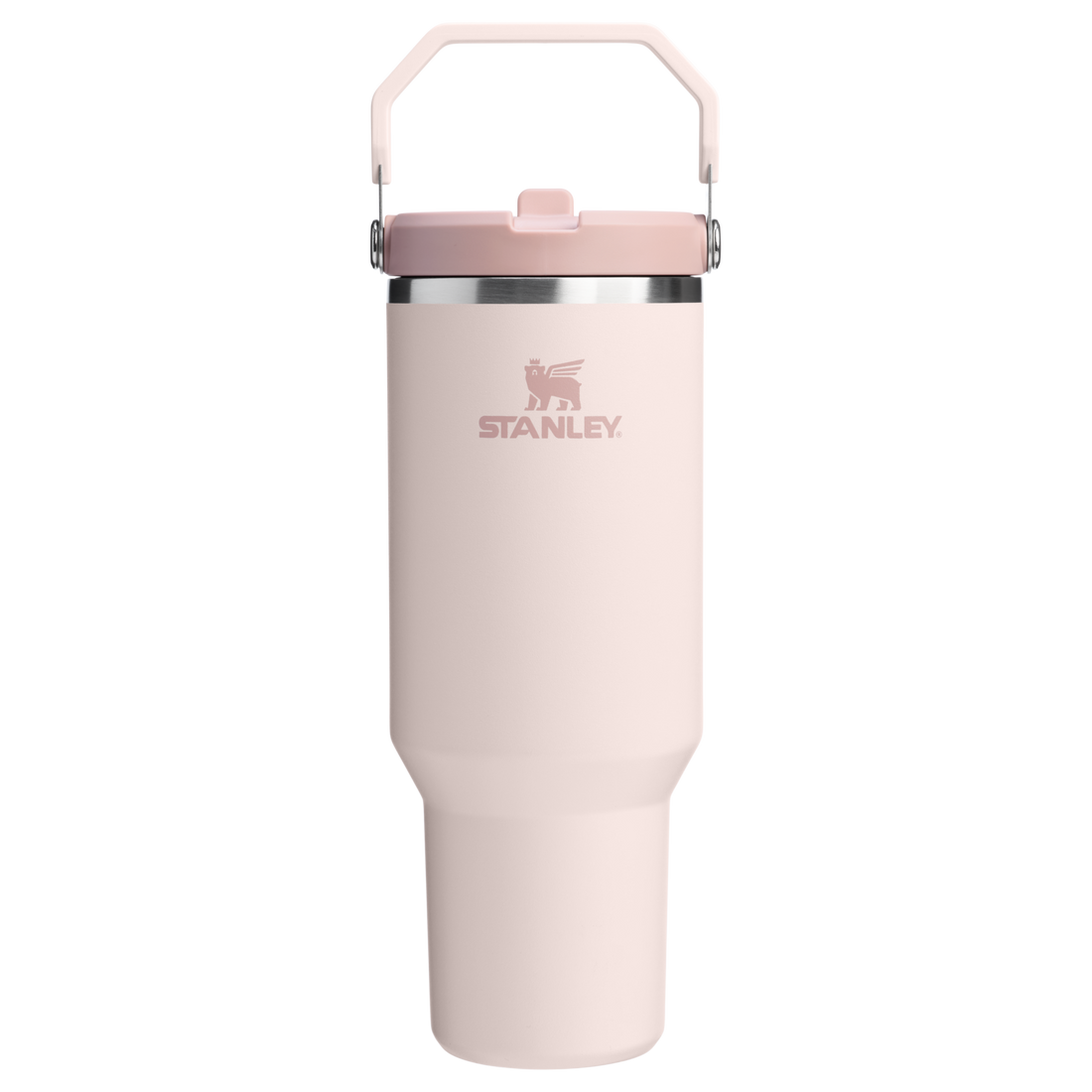 The IceFlow Flip Straw Tumbler | 40 OZ Rose Quartz Rose Quartz