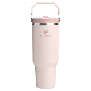 The IceFlow Flip Straw Tumbler | 40 OZ Rose Quartz Rose Quartz