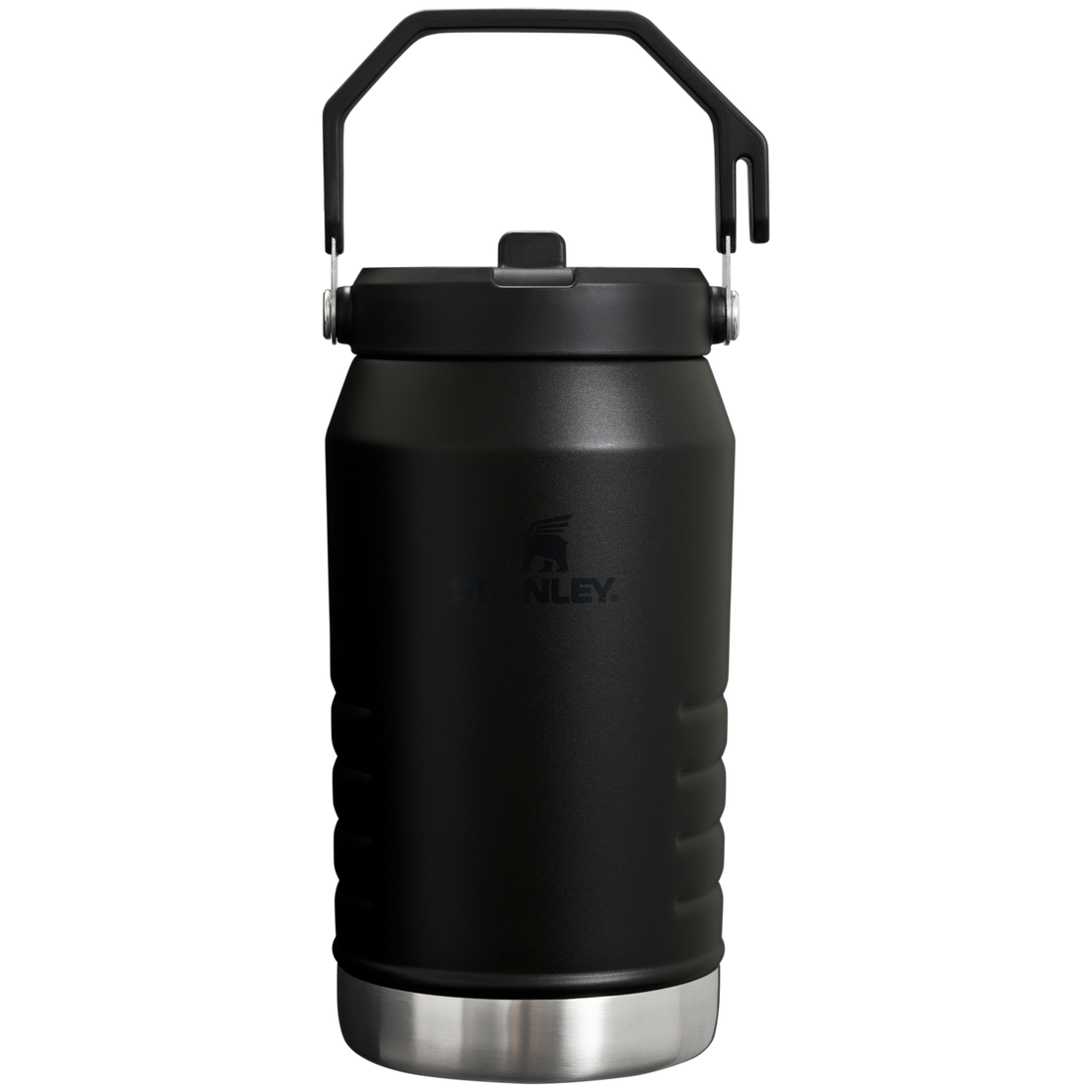 The IceFlow Flip Straw Jug | 64 OZ Black 2.0 Black 2.0