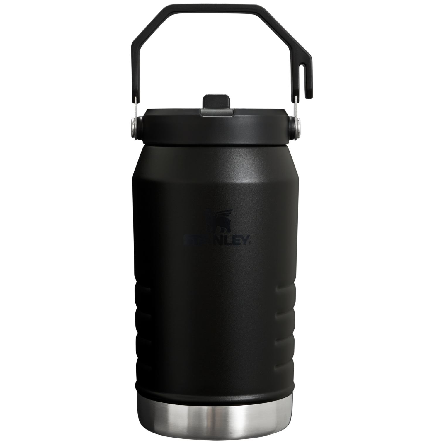 The IceFlow Flip Straw Jug | 64 OZ Black 2.0 Black 2.0