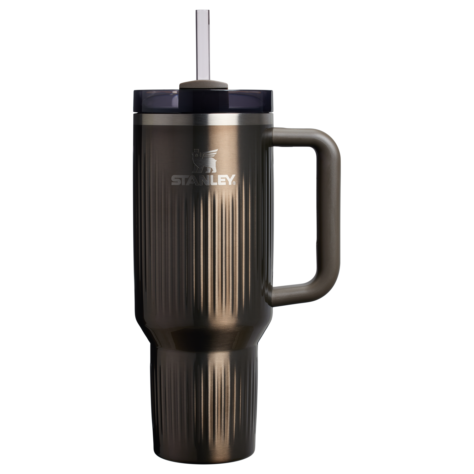 The Quencher H2.0 Fluted Tumbler | 40 OZ Gunmetal Shine Gunmetal Shine