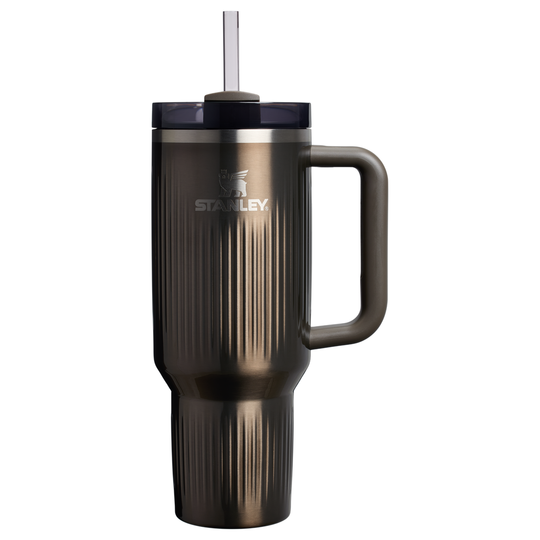 The Quencher H2.0 Fluted Tumbler | 40 OZ Gunmetal Shine Gunmetal Shine