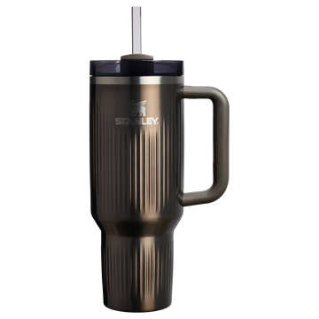 The Quencher H2.0 Fluted Tumbler | 40 OZ Gunmetal Shine Gunmetal Shine