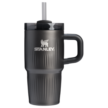 The Quencher H2.0 Fluted Tumbler with Handle | 20 OZ Black Black