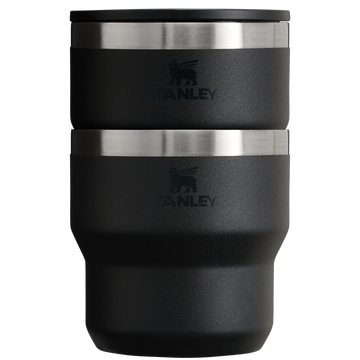 The Stay-Hot Stacking Cup 2-Piece Set | 10 OZ Black 2.0 Black 2.0