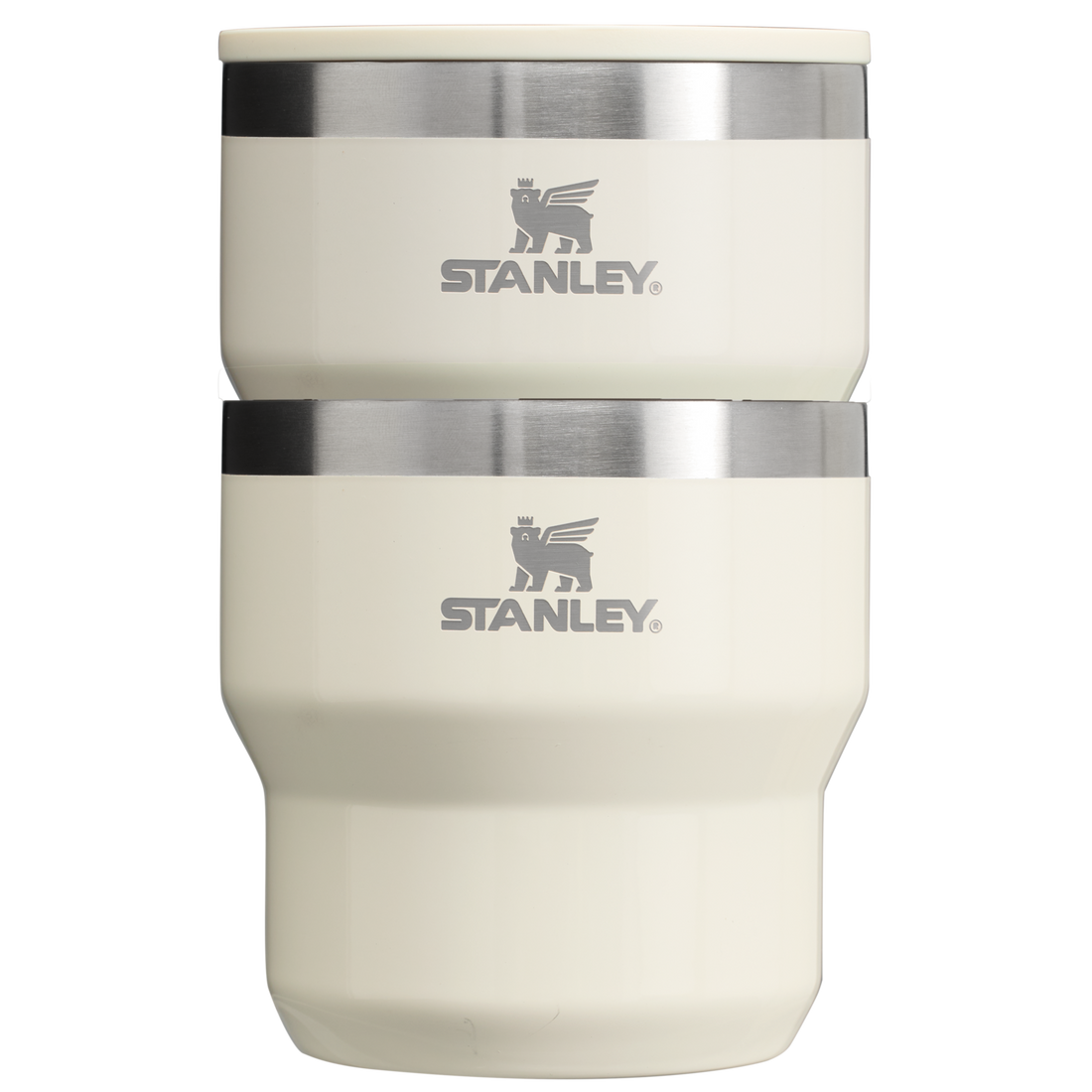 The Stay-Hot Stacking Cup 2-Piece Set | 10 OZ Cream Gloss Cream Gloss