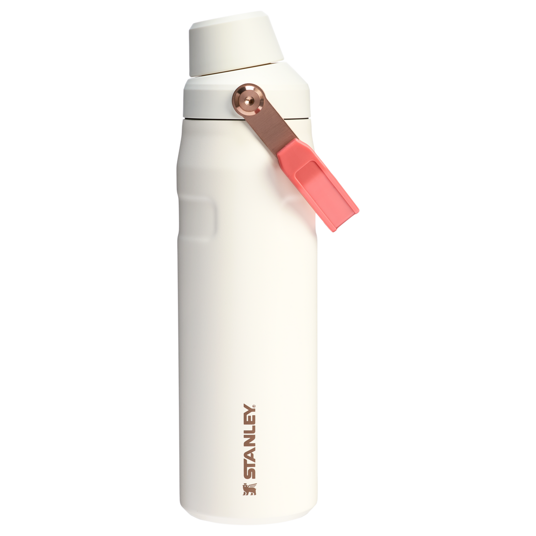 IceFlow Bottle with Fast Flow Lid | 24 OZ Cream Rose Gold Cream Rose Gold