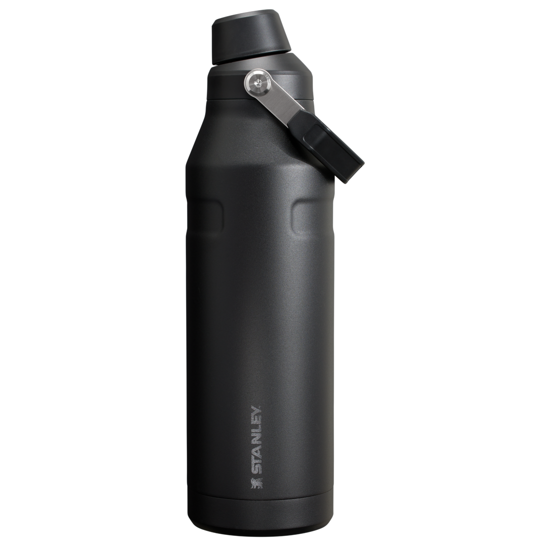 IceFlow Bottle with Fast Flow Lid | 50 OZ Black 2.0 Black 2.0