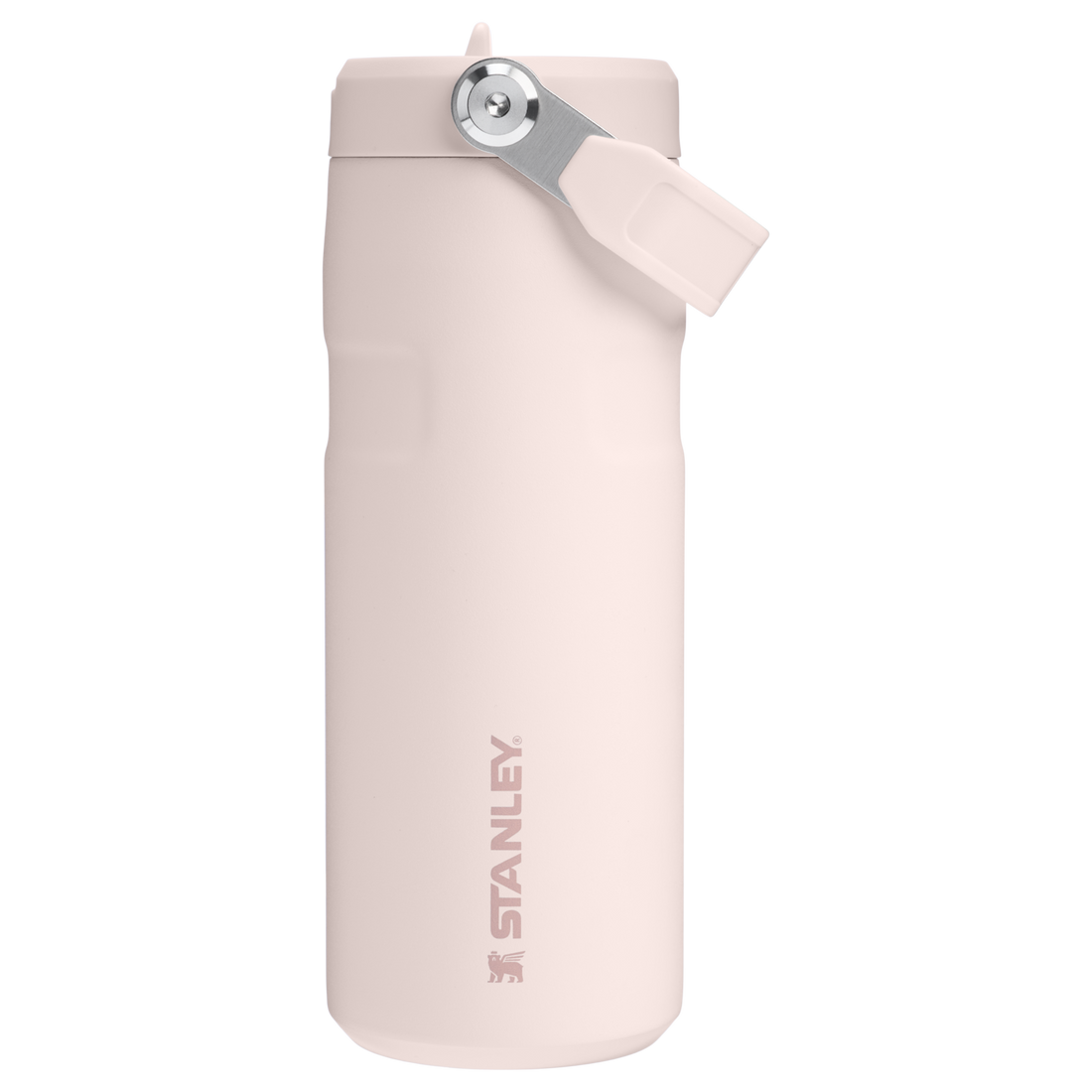 The IceFlow Bottle with Flip Straw Lid | 16 oz Rose Quartz Rose Quartz