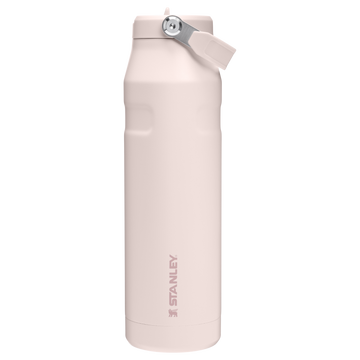 The IceFlow Bottle with Flip Straw Lid | 36 oz Rose Quartz Rose Quartz