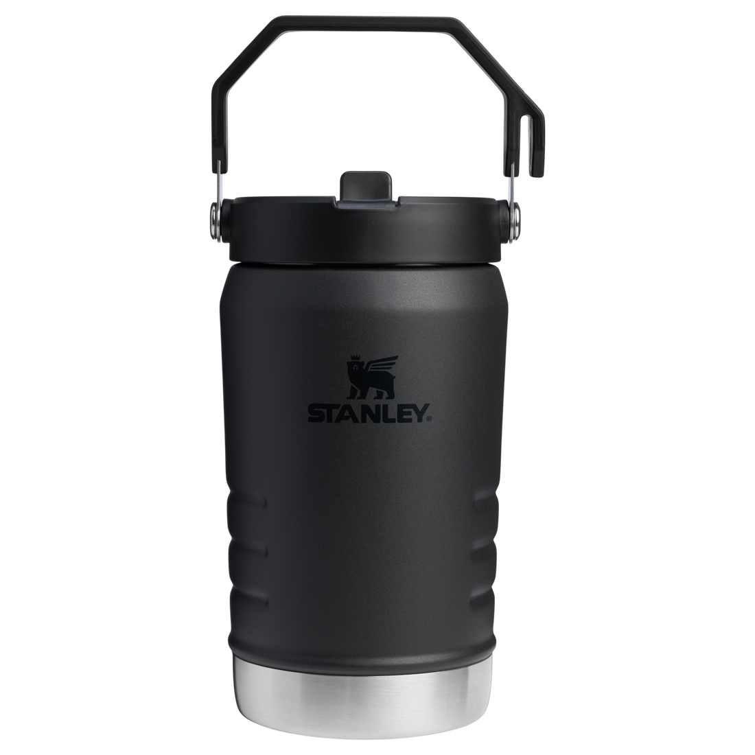 The IceFlow Flip Straw Jug | 40 OZ Black 2.0 Black 2.0