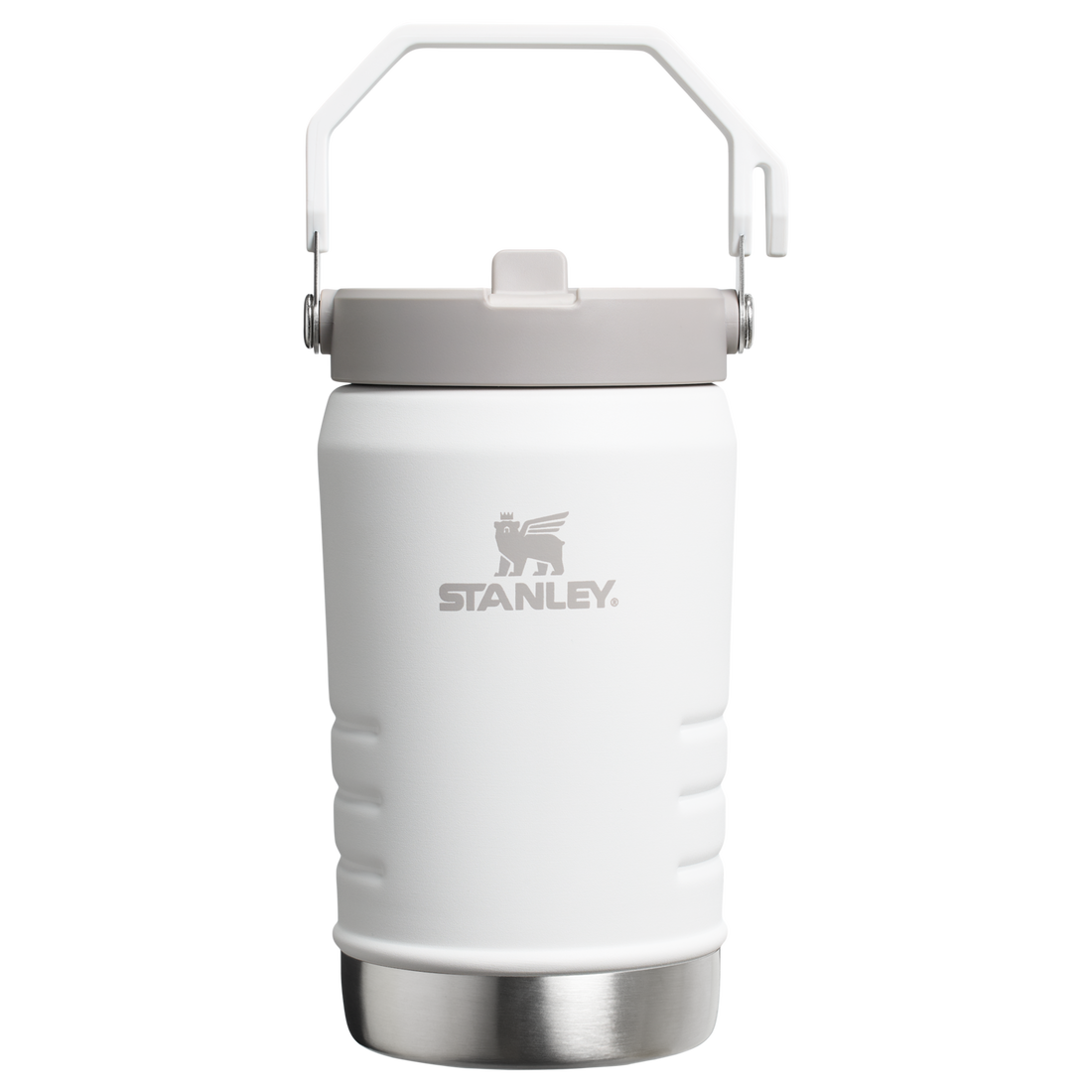 The IceFlow Flip Straw Jug | 40 OZ Frost Frost