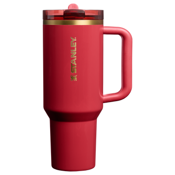 The Cheers & Cheer Quencher ProTour Flip Straw Tumbler | 40 OZ Holly Berry Gloss Holly Berry Gloss