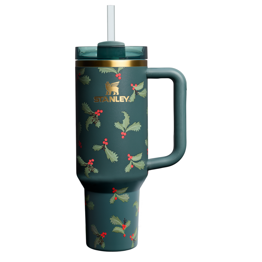 The Cheers & Cheer Quencher H2.0 Flowstate Tumbler | 40 OZ Holiday Botanical Holiday Botanical