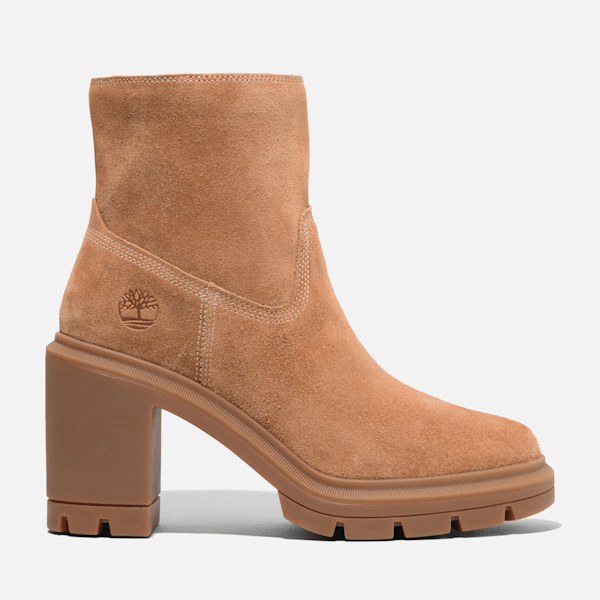 Timberland Allington Heights Mid Zip Boot Rust Suede Women'S