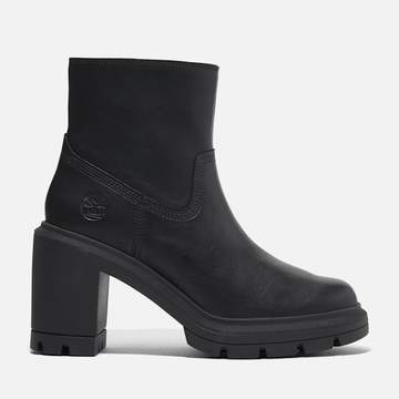 Timberland Allington Heights Mid Zip Boot Black Full-Grain Women'S