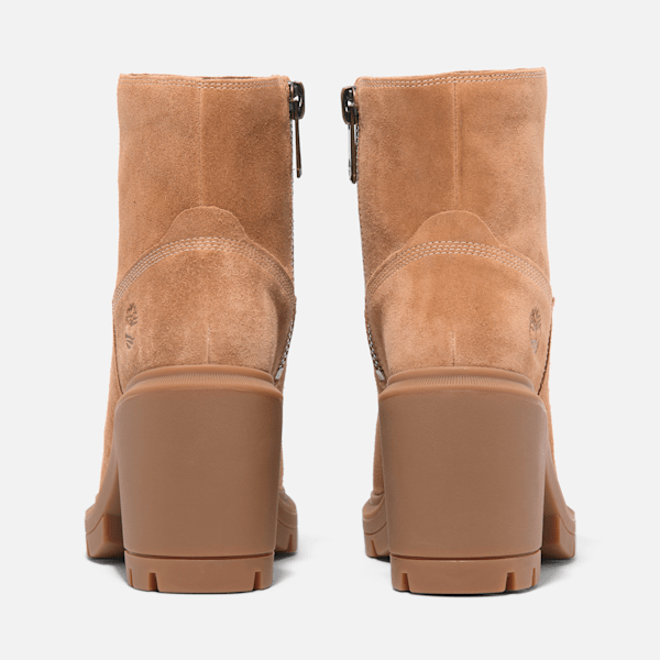 Timberland Allington Heights Mid Zip Boot Rust Suede Women'S