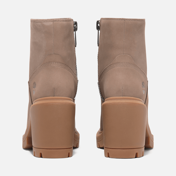Timberland Allington Heights Mid Zip Boot Taupe Nubuck Women'S