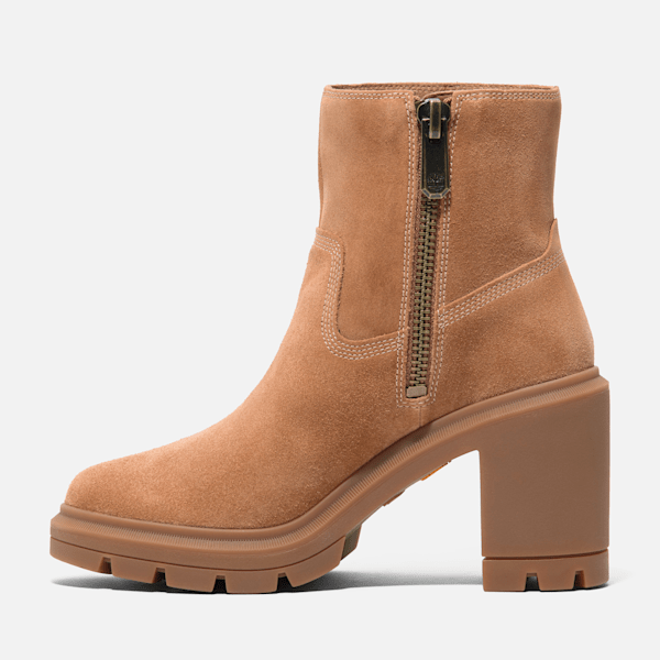 Timberland Allington Heights Mid Zip Boot Rust Suede Women'S