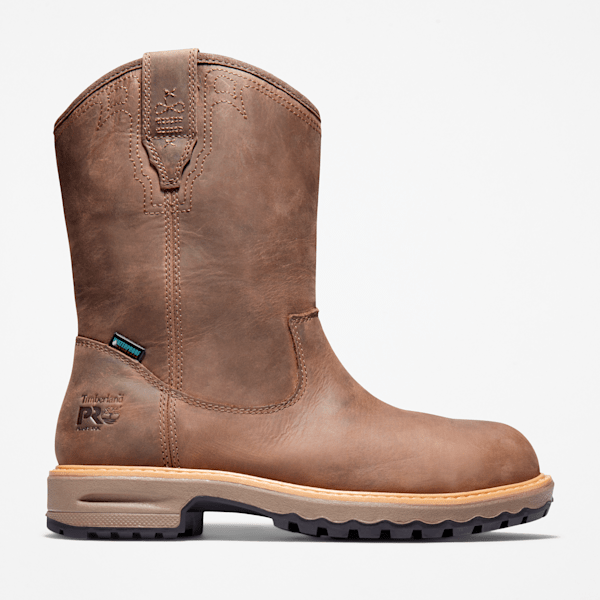 Timberland Ashlar Pull On Alloy Toe Waterproof Work Boot Turkish Coffee Brown Women'S