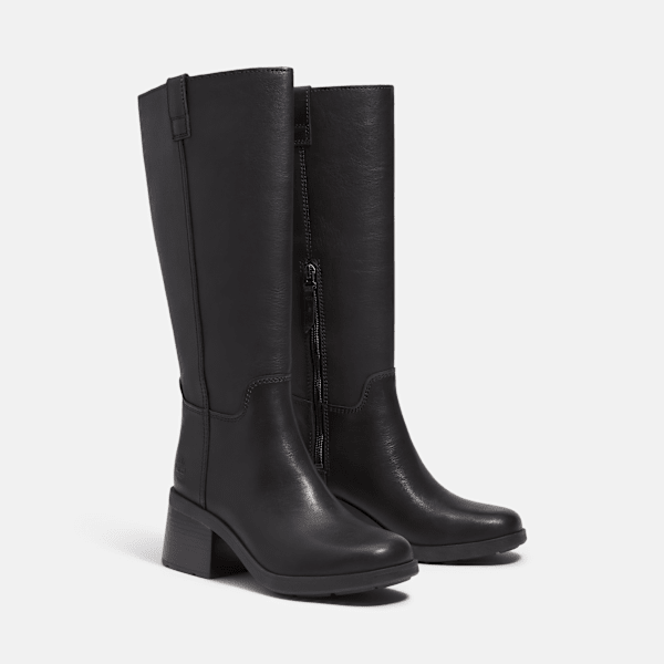 Timberland Bellevaux Tall Boot Black Full-Grain Women'S