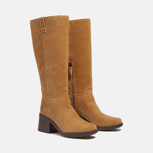Timberland Bellevaux Tall Boot Medium Brown Suede Women'S
