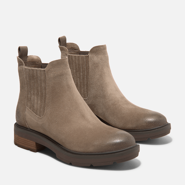 Timberland Brimfield Chelsea Boot Brown Suede Women'S