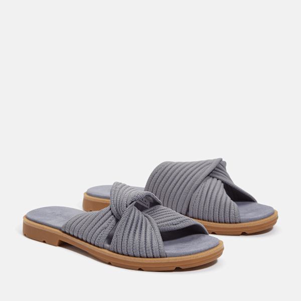 Timberland Calista Bay Slide Sandal Medium Purple Knit Women'S