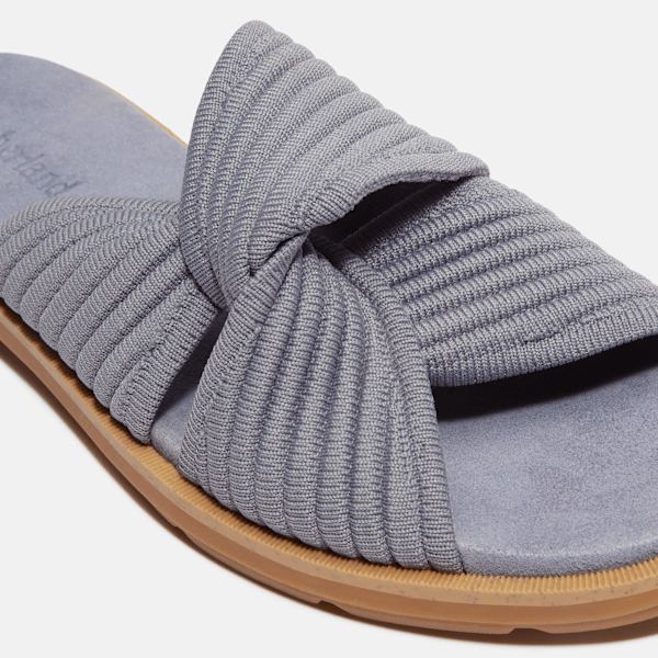 Timberland Calista Bay Slide Sandal Medium Purple Knit Women'S