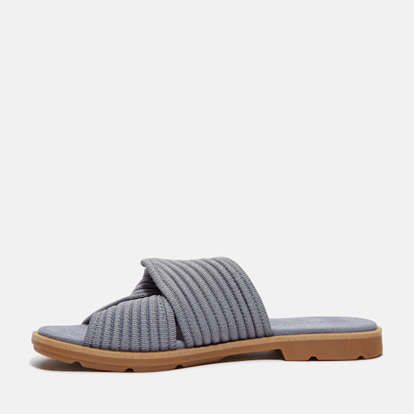 Timberland Calista Bay Slide Sandal Medium Purple Knit Women'S