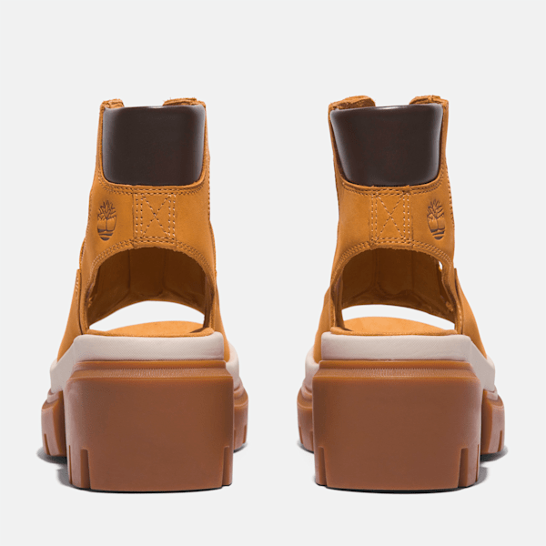 Timberland Everleigh Gladiator Sandal Wheat Nubuck Women'S