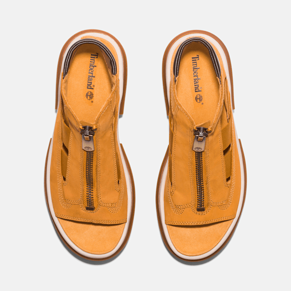 Timberland Everleigh Gladiator Sandal Wheat Nubuck Women'S