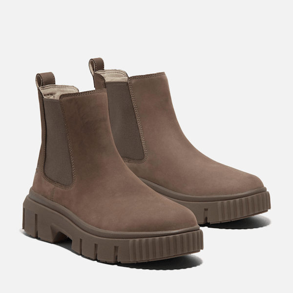 Timberland Greyfield Chelsea Boot Brown Nubuck Women'S