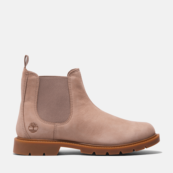 Timberland Linden Woods Chelsea Boot Taupe Nubuck Women'S