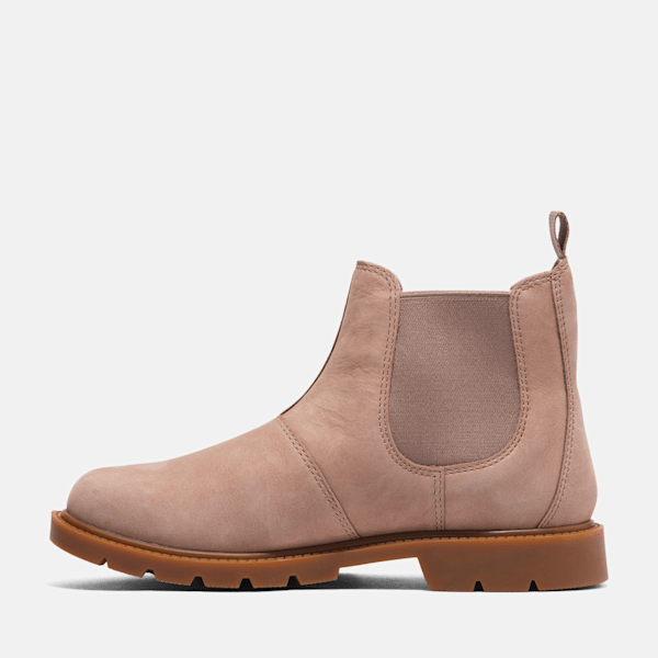 Timberland Linden Woods Chelsea Boot Taupe Nubuck Women'S