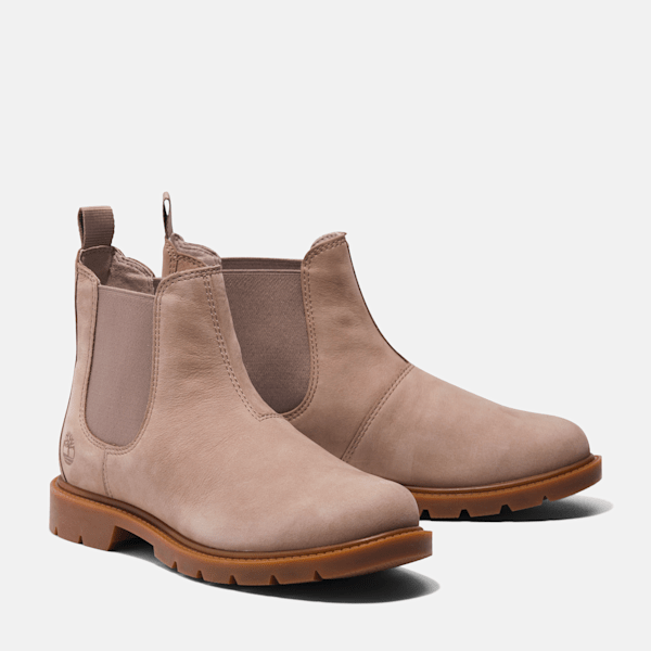 Timberland Linden Woods Chelsea Boot Taupe Nubuck Women'S