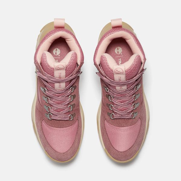 Timberland Mt Maddsen Peak Waterproof Hiking Boot Medium Pink Suede Women'S
