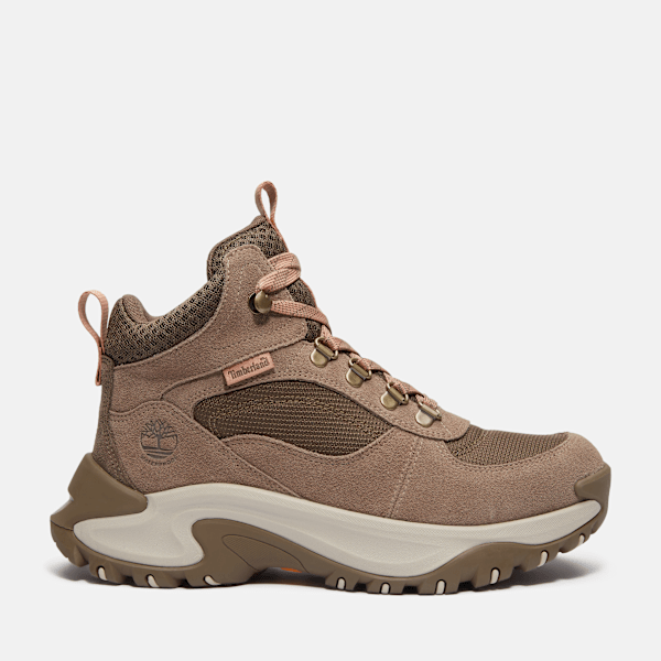 Timberland Mt Maddsen Peak Waterproof Hiking Boot Taupe Suede Women'S