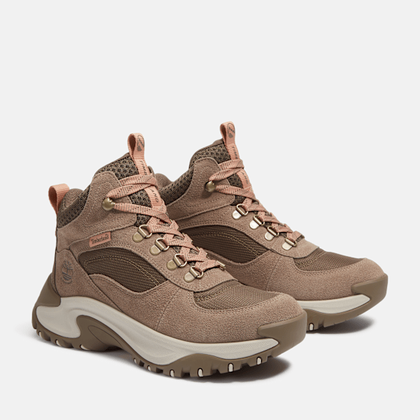 Timberland Mt Maddsen Peak Waterproof Hiking Boot Taupe Suede Women'S