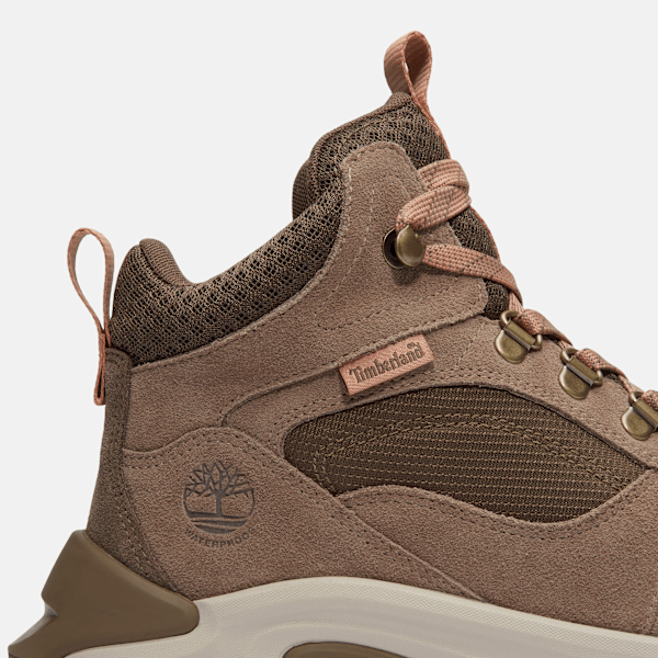 Timberland Mt Maddsen Peak Waterproof Hiking Boot Taupe Suede Women'S