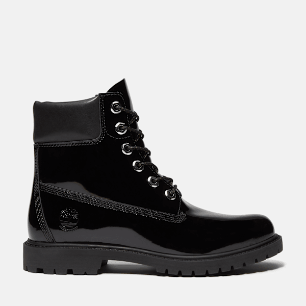 Timberland Patent Leather Premium 6-Inch Waterproof Boot Black Patent Leather Women'S