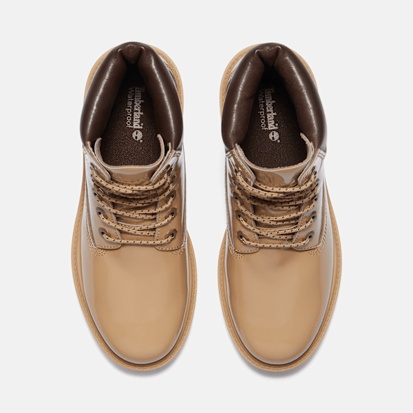 Timberland Patent Leather Premium 6-Inch Waterproof Boot Wheat Patent Leather Women'S