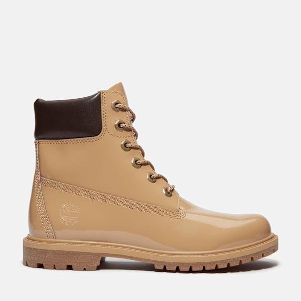 Timberland Patent Leather Premium 6-Inch Waterproof Boot Wheat Patent Leather Women'S