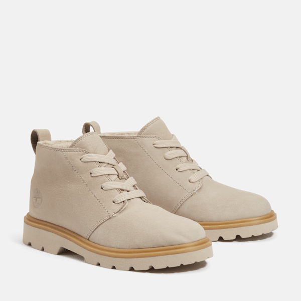 Timberland Rowan Way Warm-Lined Chukka Boot Light Taupe Nubuck Women'S