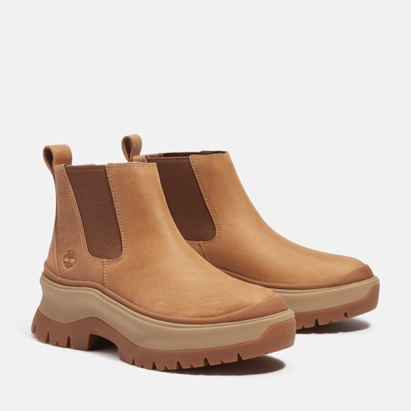 Timberland Roxie Lane Chelsea Boot Medium Brown Full-Grain Women'S