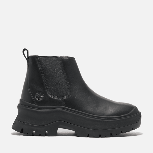 Timberland Roxie Lane Mid Chelsea Boot Black Full-Grain Women'S