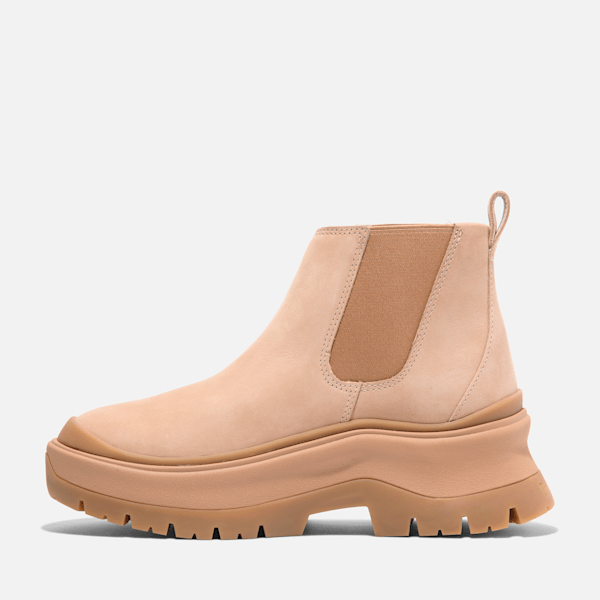 Timberland Roxie Lane Mid Chelsea Boot Light Beige Nubuck Women'S