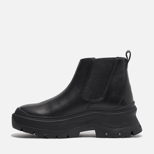 Timberland Roxie Lane Mid Chelsea Boot Black Full-Grain Women'S