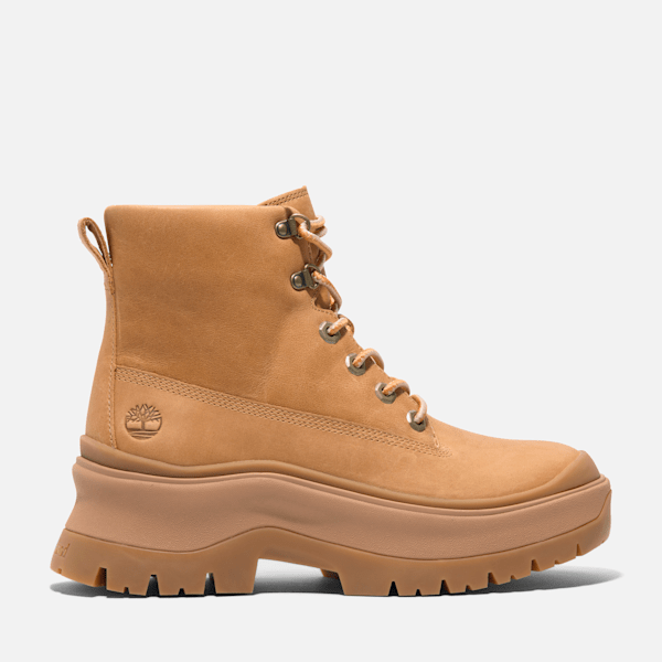 Timberland Roxie Lane Mid Lace-Up Boot Wheat Full-Grain Women'S