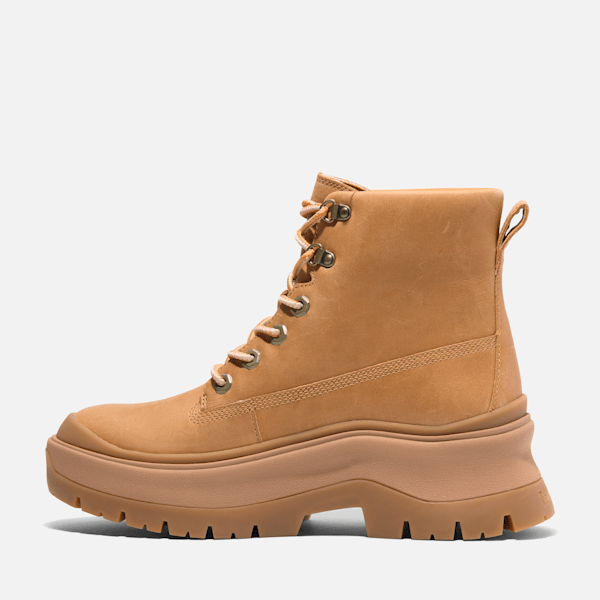 Timberland Roxie Lane Mid Lace-Up Boot Wheat Full-Grain Women'S